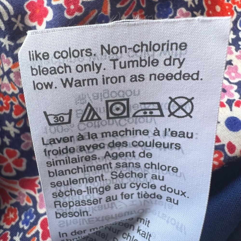 J.Crew Liberty of London Tana Lawn Floral Tie Waist Shorts Size 8 - Picture 14 of 14